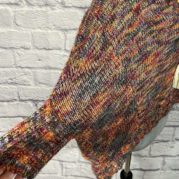 Elan Soft, Comfy, Multicolor Boho Knit Sweater - Picture 3 of 9